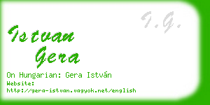 istvan gera business card