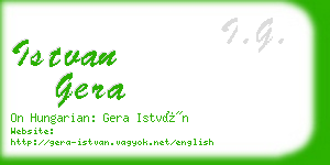 istvan gera business card